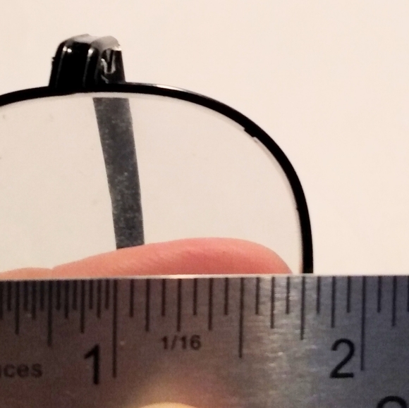 Polaris Vintage Aviator Style Black Men's Eyeglass Frame - Picture 6 of 12